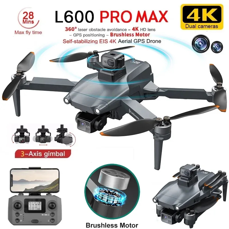 Drone Camera 4K - L600 PRO MAX GPS Drone Professionelle