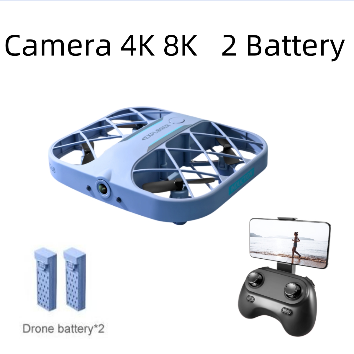 Drone Camera 4K - JJRC H107 FPV RC-Drohne mit 2